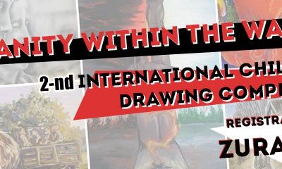 The acceptance of applications for the 2nd International Children’s Drawing Contest “Humanity inside the War” has started